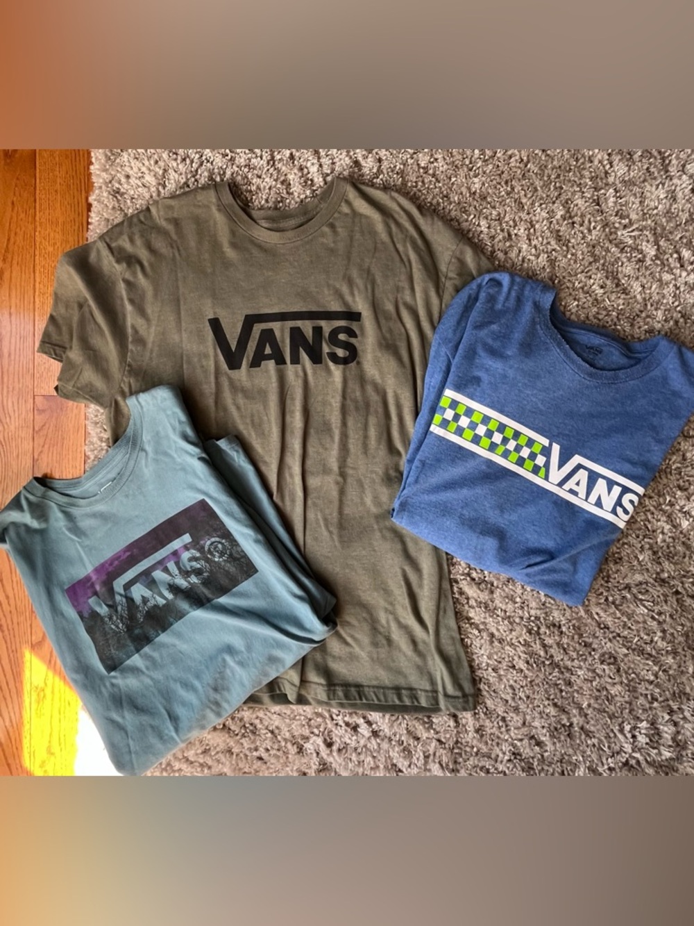 Lot of 3 Vans Logo Tees